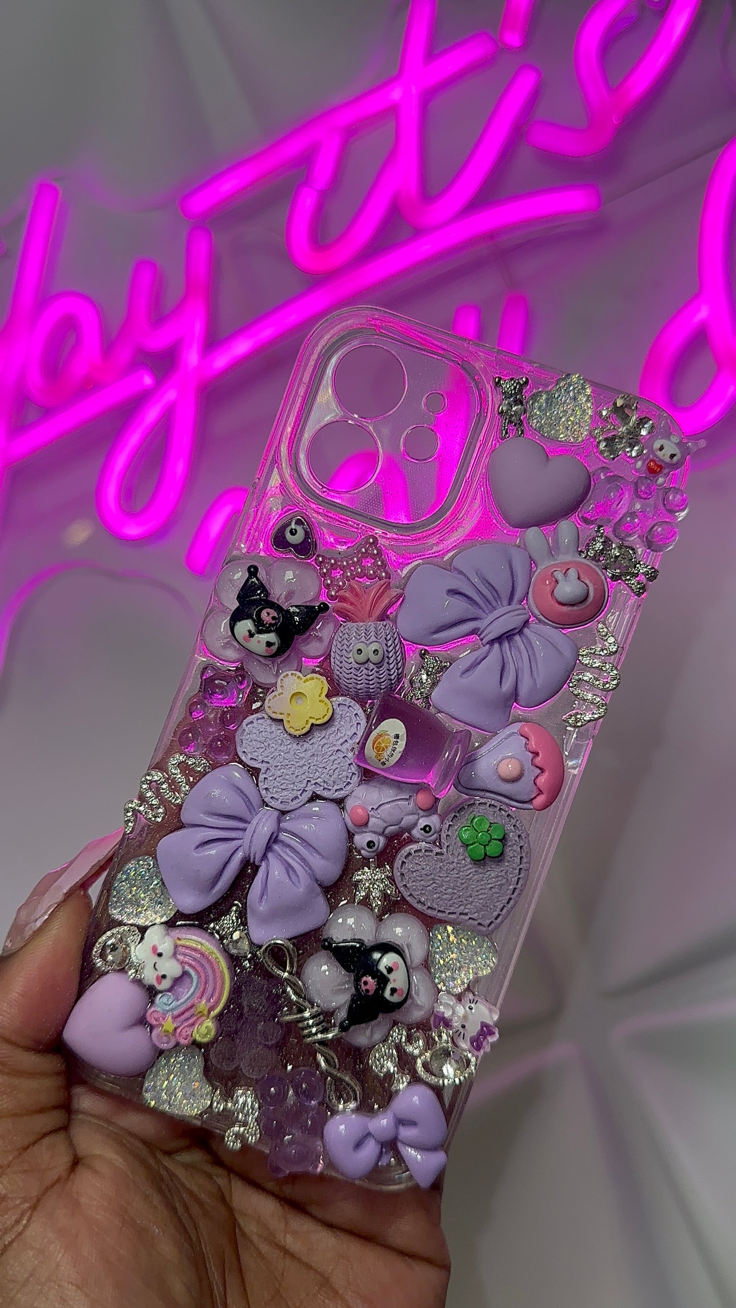 (ready to ship) iphone 12 purple case